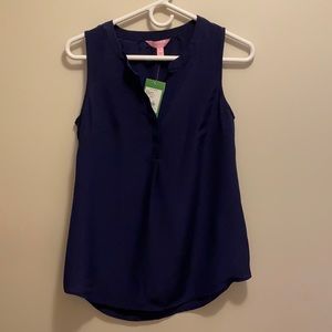 Lilly Pulitzer Navy Sleeveless blouse